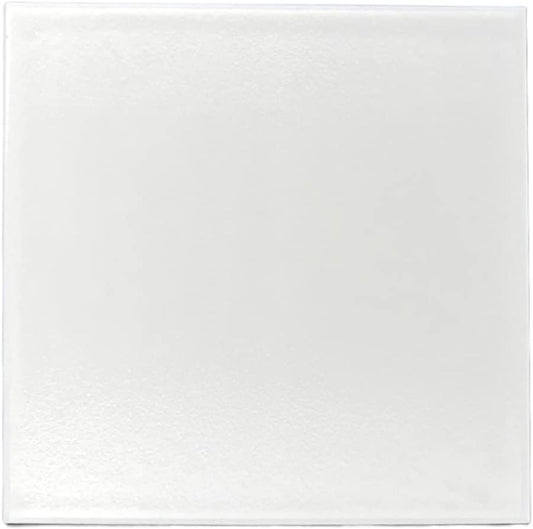 Tenedos 12x12 Square Porcelain Floor Wall Tile (Exact Size 11-7/8 in) Semi Matte Glazed Finish (Box of 10.7 Square feet - 11 Pieces) for Flooring, Kitchen Backsplash, Bathroom Shower (White)