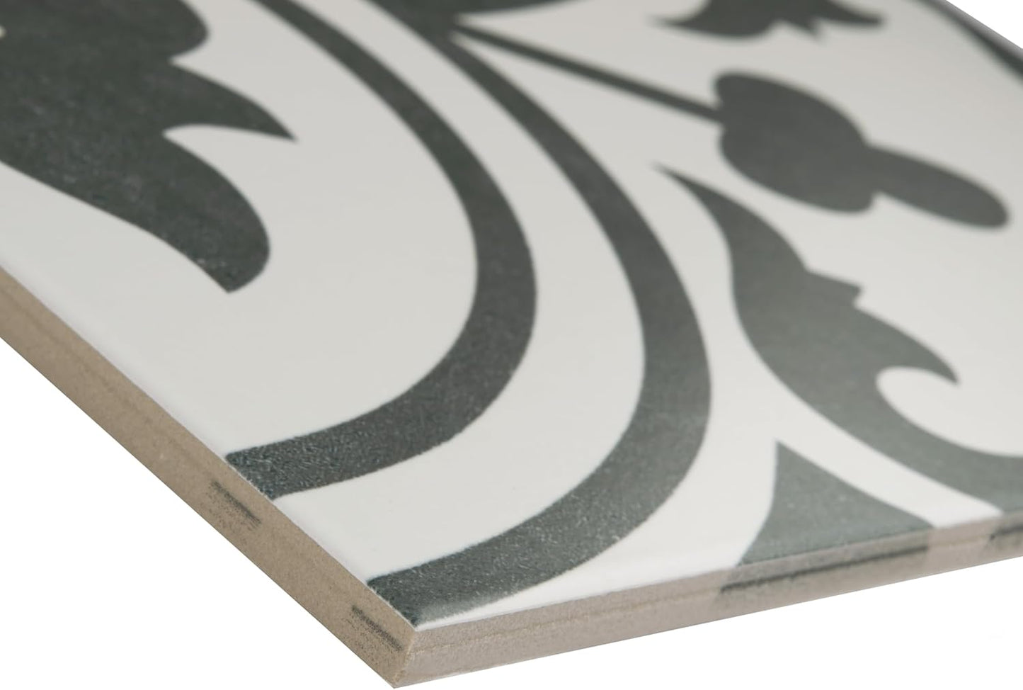 Arte White 9-3/4" x 9-3/4" Porcelain Floor and Wall Tile