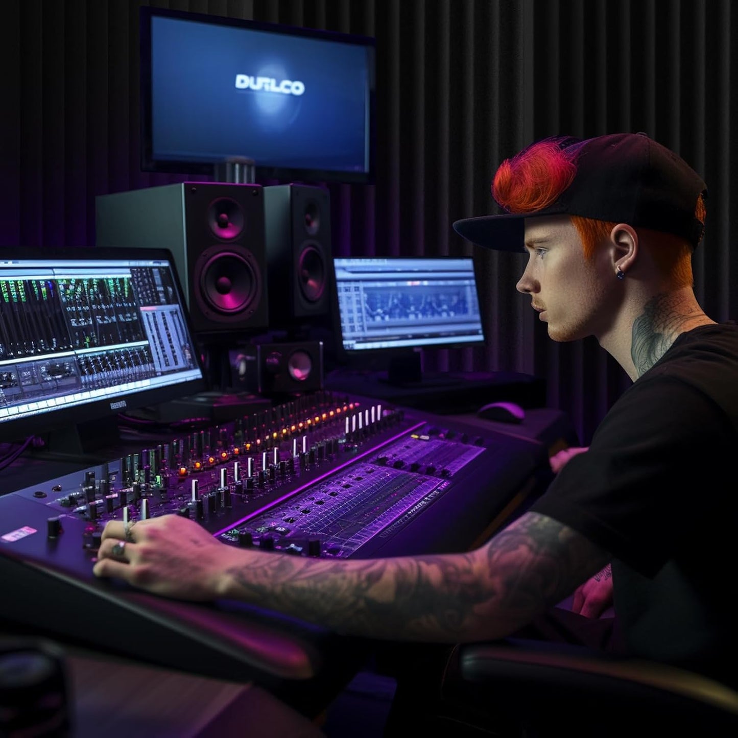 4 Pack Acoustic Foam Panels, 48 x 24 x 2" Sound Proof Foam High Density Studio Wedge Tiles Fire Resistant Acoustic Panels for Home Office, Recording Room, Studio (Black, Black 4 Pack)