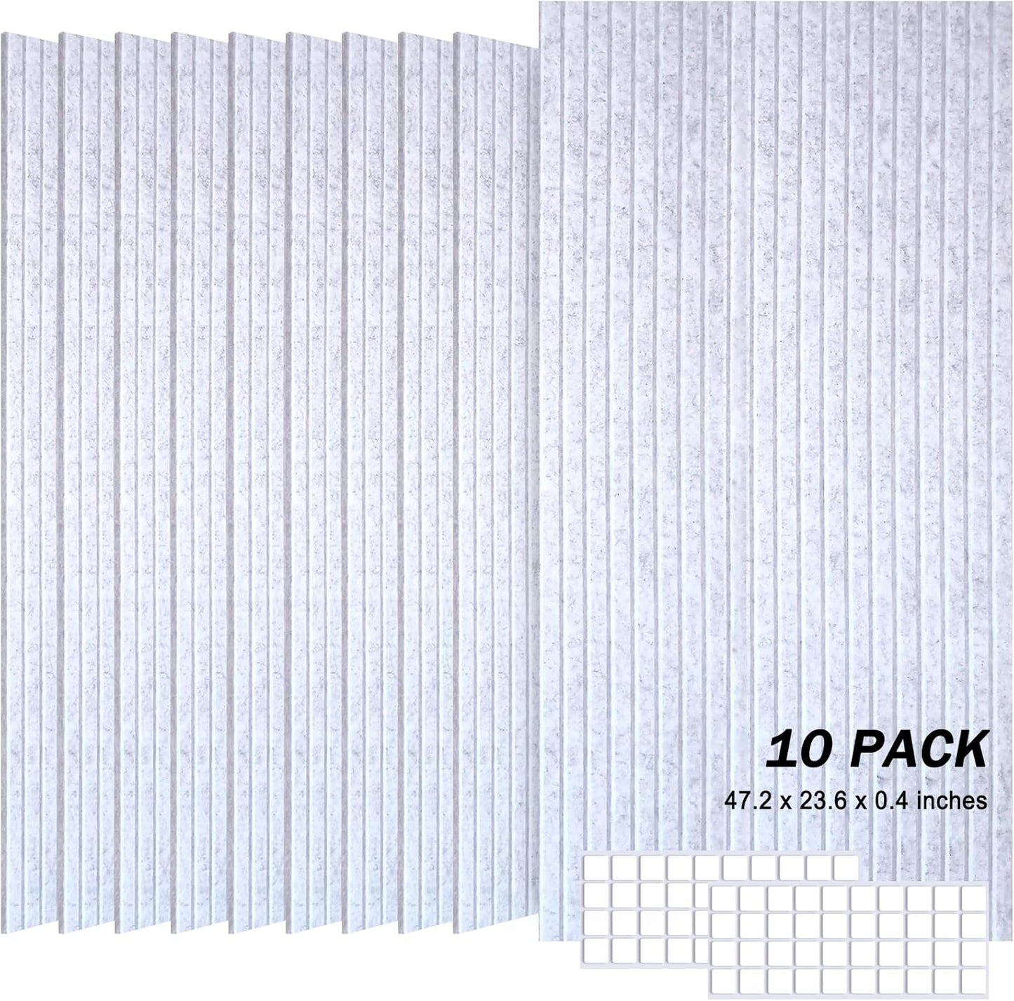 5 Pack Large Acoustic Panels, 48"X24"X0.4" Sound Proof Foam Panels for Walls, Sound Dampening Panels, Sound proof panels for walls, Soundproof Wall Panels for Home Studio&Office Decor.(Black)