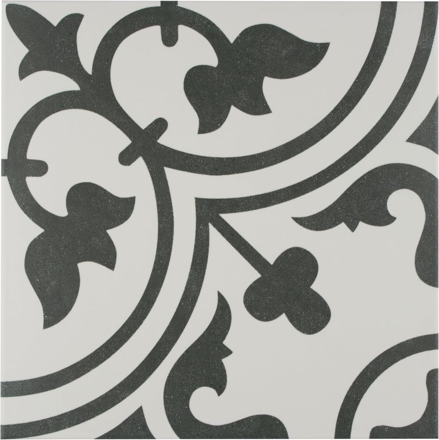Arte White 9-3/4" x 9-3/4" Porcelain Floor and Wall Tile