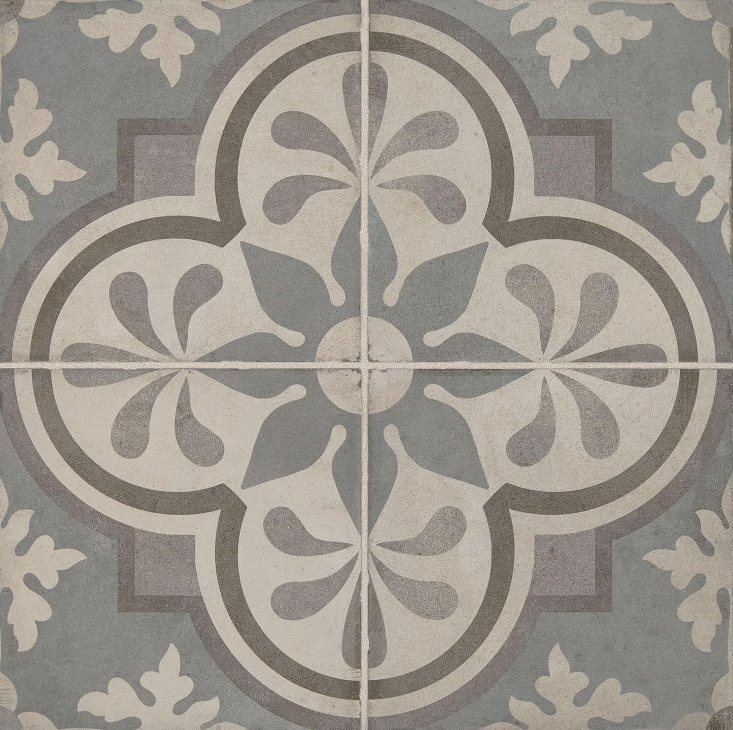 8x8 Whispers in Azure Encaustic Porcelain Tile Wall Floor (30)